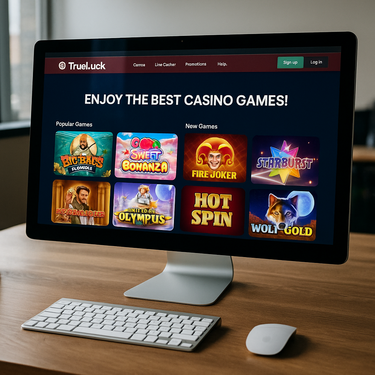 TrueLuck Casino - Desktop Platform Design - Modern Interface